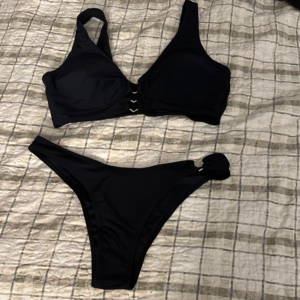 SHEIN Black Bikini Set